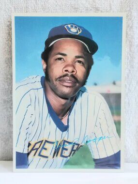 3/$25 VG/E 1980 Topps 5" x 7" Cecil Cooper Jumbo MLB Signature Card 33!!